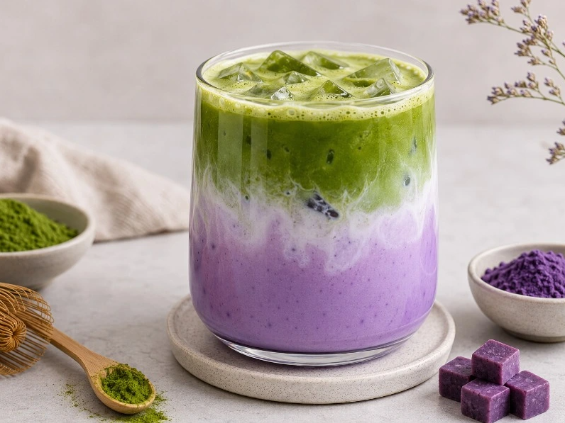 Ube Matcha dengan Perpaduan Rasa Creamy dan Earthy